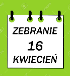 ZEBRANIE W KWIETNIU
